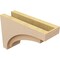 Ekena Millwork 6"W x 18"D x 12"H Classic Rivera Rough Cedar Woodgrain TimberThane Corbel, Primed Tan CORUR06X18X12RIVRCPR - alternate 4